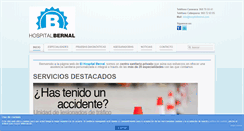 Desktop Screenshot of hospitalbernal.com