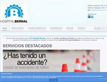 Tablet Screenshot of hospitalbernal.com